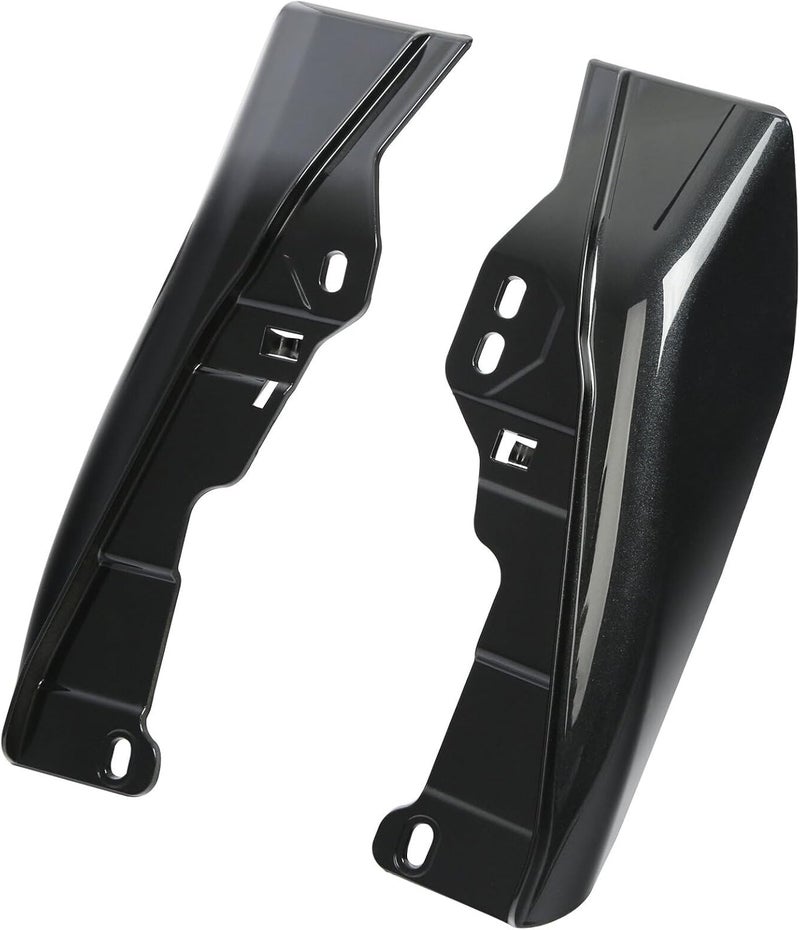 HR3 Black Tempest Mid Frame Air Deflectors Heat Shield Compatible with 2018 Electra Glide Ultra Classic FLHTCU Fit for 2009-later Road King Road Glide Street Glide Electra Glide Ultra Limited - Image 1